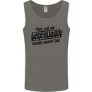 Legendaddy Funny Father's Day Daddy Mens Vest Tank Top Charcoal