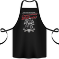 Legendary Bikers Skull Motorcycle Motorbike Cotton Apron 100% Organic Black