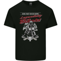 Legendary Bikers Skull Motorcycle Motorbike Mens Cotton T-Shirt Tee Top Black