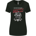 Legendary Bikers Skull Motorcycle Motorbike Womens Wider Cut T-Shirt Black