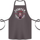 Legendary British Scooter Motorcycle MOD Cotton Apron 100% Organic Dark Grey