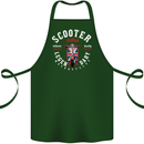 Legendary British Scooter Motorcycle MOD Cotton Apron 100% Organic Forest Green