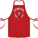 Legendary British Scooter Motorcycle MOD Cotton Apron 100% Organic Red
