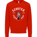 Legendary British Scooter Motorcycle MOD Kids Sweatshirt Jumper Bright Red