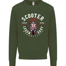 Legendary British Scooter Motorcycle MOD Kids Sweatshirt Jumper Forest Green