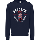 Legendary British Scooter Motorcycle MOD Kids Sweatshirt Jumper Navy Blue
