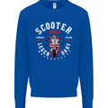 Legendary British Scooter Motorcycle MOD Kids Sweatshirt Jumper Royal Blue