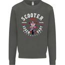 Legendary British Scooter Motorcycle MOD Kids Sweatshirt Jumper Storm Grey