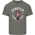 Legendary British Scooter Motorcycle MOD Kids T-Shirt Childrens Charcoal