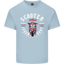 Legendary British Scooter Motorcycle MOD Kids T-Shirt Childrens Light Blue