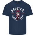 Legendary British Scooter Motorcycle MOD Kids T-Shirt Childrens Navy Blue