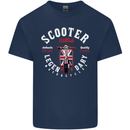 Legendary British Scooter Motorcycle MOD Kids T-Shirt Childrens Navy Blue