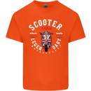 Legendary British Scooter Motorcycle MOD Kids T-Shirt Childrens Orange
