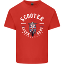 Legendary British Scooter Motorcycle MOD Kids T-Shirt Childrens Red