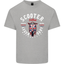 Legendary British Scooter Motorcycle MOD Kids T-Shirt Childrens Sports Grey