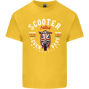 Legendary British Scooter Motorcycle MOD Kids T-Shirt Childrens Yellow