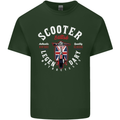Legendary British Scooter Motorcycle MOD Mens Cotton T-Shirt Tee Top Forest Green
