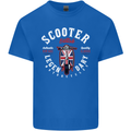 Legendary British Scooter Motorcycle MOD Mens Cotton T-Shirt Tee Top Royal Blue