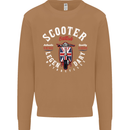 Legendary British Scooter Motorcycle MOD Mens Sweatshirt Jumper Caramel Latte