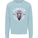 Legendary British Scooter Motorcycle MOD Mens Sweatshirt Jumper Light Blue