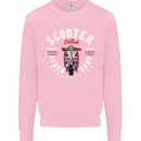Legendary British Scooter Motorcycle MOD Mens Sweatshirt Jumper Light Pink
