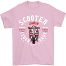 Legendary British Scooter Motorcycle MOD Mens T-Shirt Cotton Gildan Light Pink