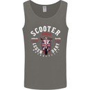 Legendary British Scooter Motorcycle MOD Mens Vest Tank Top Charcoal