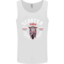 Legendary British Scooter Motorcycle MOD Mens Vest Tank Top White