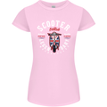 Legendary British Scooter Motorcycle MOD Womens Petite Cut T-Shirt Light Pink