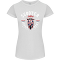 Legendary British Scooter Motorcycle MOD Womens Petite Cut T-Shirt White