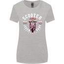 Legendary British Scooter Motorcycle MOD Womens Wider Cut T-Shirt Sports Grey