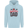 Legendary Dad Fathers Day Mens 80% Cotton Hoodie Light Blue
