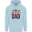 Legendary Dad Fathers Day Mens 80% Cotton Hoodie Light Blue