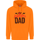 Legendary Dad Fathers Day Mens 80% Cotton Hoodie Orange