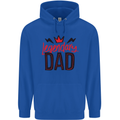 Legendary Dad Fathers Day Mens 80% Cotton Hoodie Royal Blue