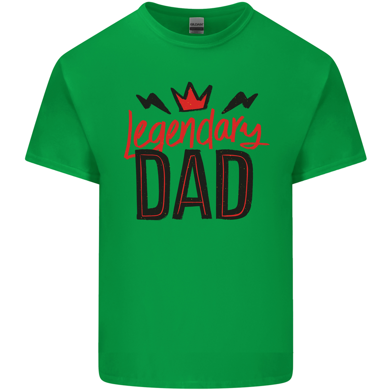 Legendary Dad Fathers Day Mens Cotton T-Shirt Tee Top Irish Green