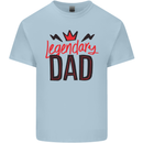 Legendary Dad Fathers Day Mens Cotton T-Shirt Tee Top Light Blue