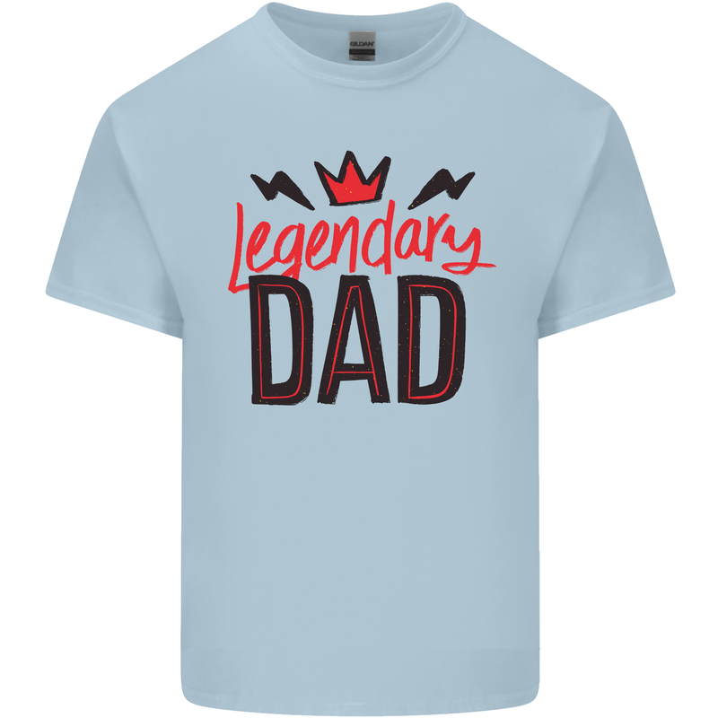 Legendary Dad Fathers Day Mens Cotton T-Shirt Tee Top Light Blue