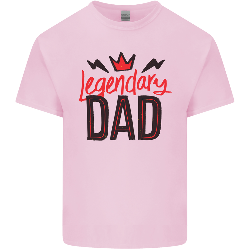 Legendary Dad Fathers Day Mens Cotton T-Shirt Tee Top Light Pink