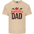 Legendary Dad Fathers Day Mens Cotton T-Shirt Tee Top Sand