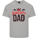 Legendary Dad Fathers Day Mens Cotton T-Shirt Tee Top Sports Grey