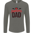 Legendary Dad Fathers Day Mens Long Sleeve T-Shirt Charcoal