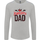 Legendary Dad Fathers Day Mens Long Sleeve T-Shirt Sports Grey