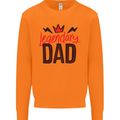Legendary Dad Fathers Day Mens Sweatshirt Jumper Orange