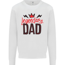 Legendary Dad Fathers Day Mens Sweatshirt Jumper White