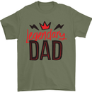 Legendary Dad Fathers Day Mens T-Shirt Cotton Gildan Military Green
