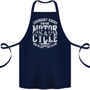 Legendary Motorcycle Riders Motorbike Biker Cotton Apron 100% Organic Navy Blue