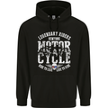 Legendary Motorcycle Riders Motorbike Biker Mens 80% Cotton Hoodie Black
