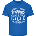 Legendary Motorcycle Riders Motorbike Biker Mens Cotton T-Shirt Tee Top Royal Blue