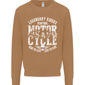 Legendary Motorcycle Riders Motorbike Biker Mens Sweatshirt Jumper Caramel Latte